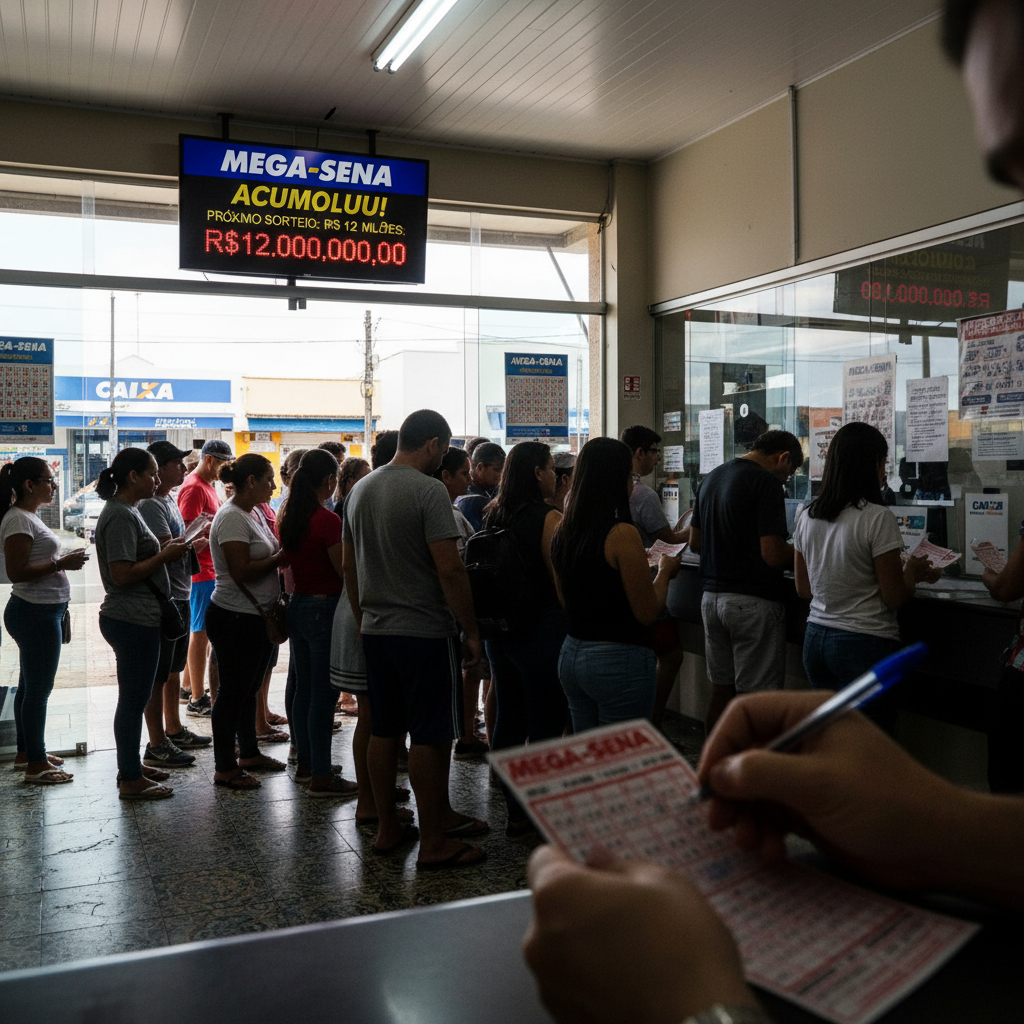 Mega-Sena acumula e próximo sorteio pode pagar prêmio estimado em R$ 12 milhões