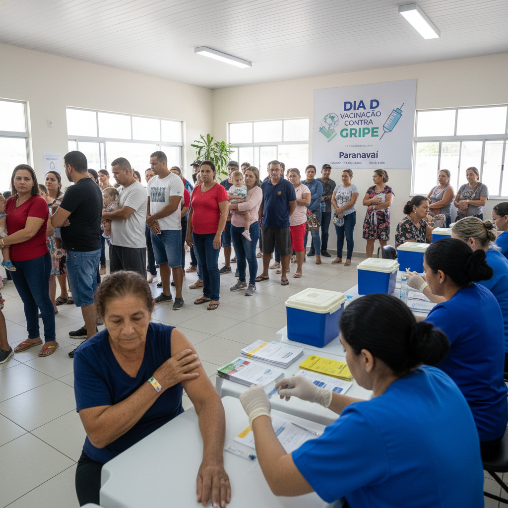 Dia de vacinação contra a gripe mobiliza UBSs de Paranavaí neste sábado