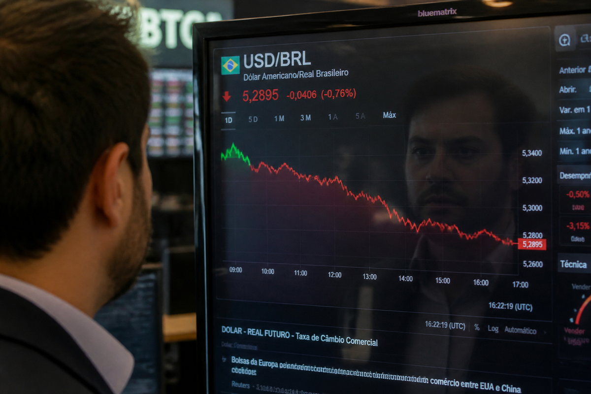 Dólar fecha em queda de 0,8% e fica abaixo de R$ 5,10 pela primeira vez em três meses