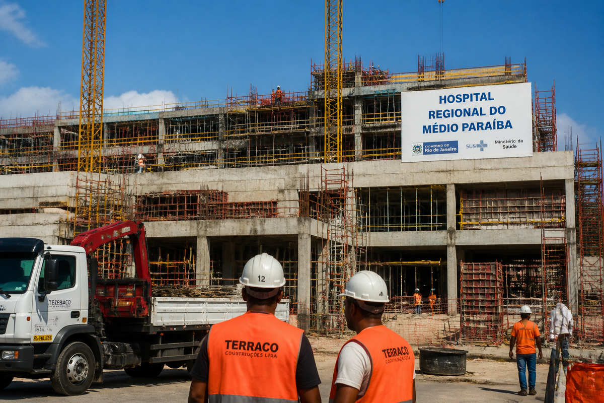 Obras do Hospital Regional do Noroeste atingem 62% e devem terminar em março