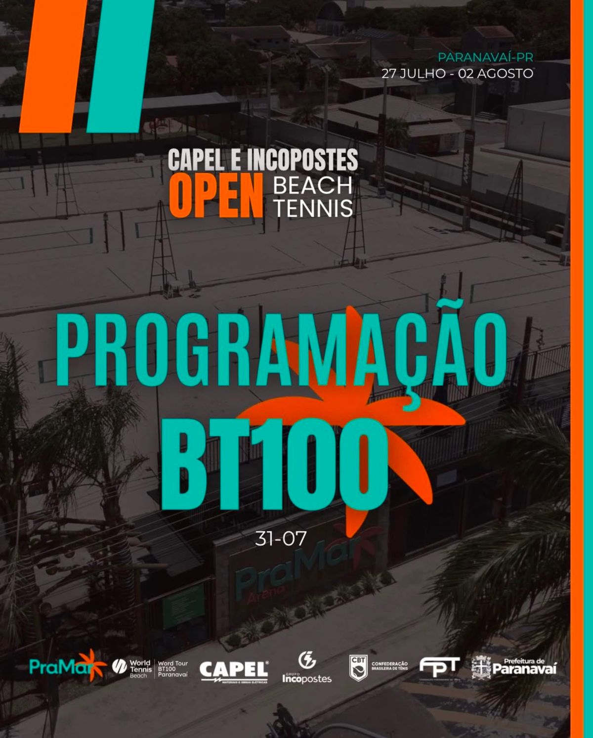 Chave Principal do ITF BT100 Capel e Incopostes Open começa nesta sexta-feira em Paranavaí