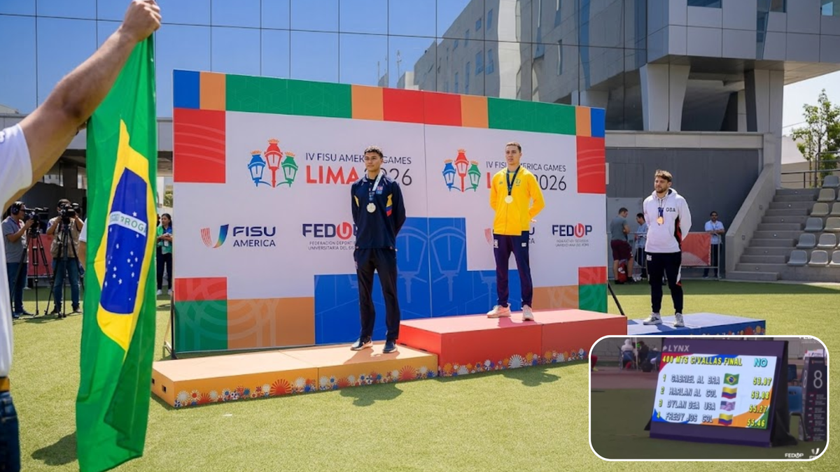 É campeão! Paranavaí celebra título Pan-Americano Universitário de Atletismo com Gabriel Alves no Peru
