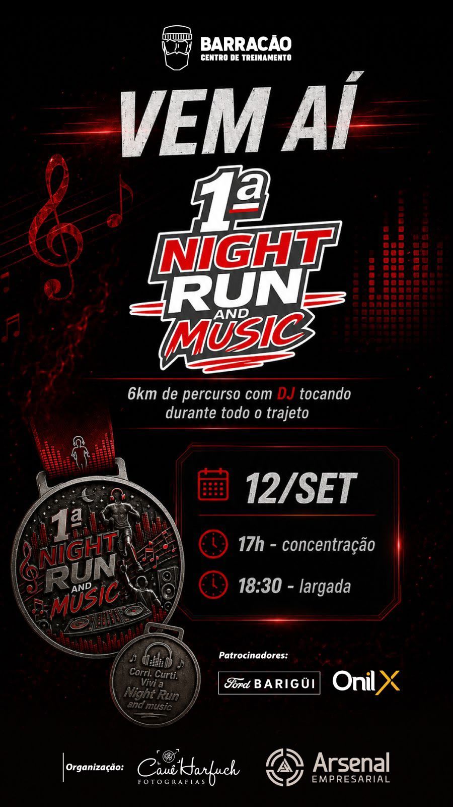 Paranavaí receberá a primeira Night Run com música durante todo o percurso e after exclusivo