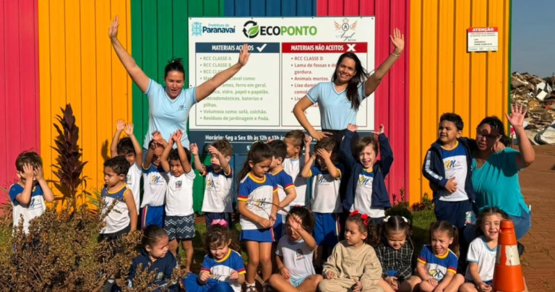 Projeto Sementes do Amanhã leva crianças do CMEI Menina Isabela ao EcoPonto de Paranavaí