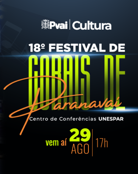 Festival de Corais de Paranavaí reúne grupos vocais em sua 18ª edição