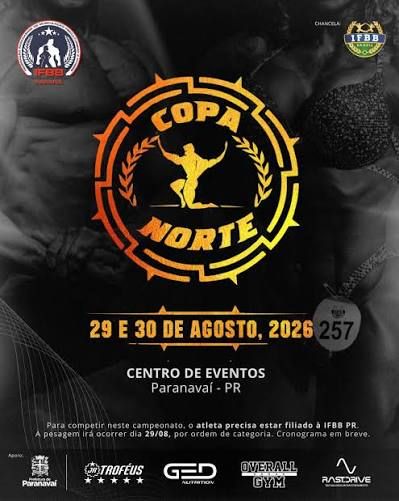 4ª Copa Norte IFBB reúne atletas de fisiculturismo em Paranavaí