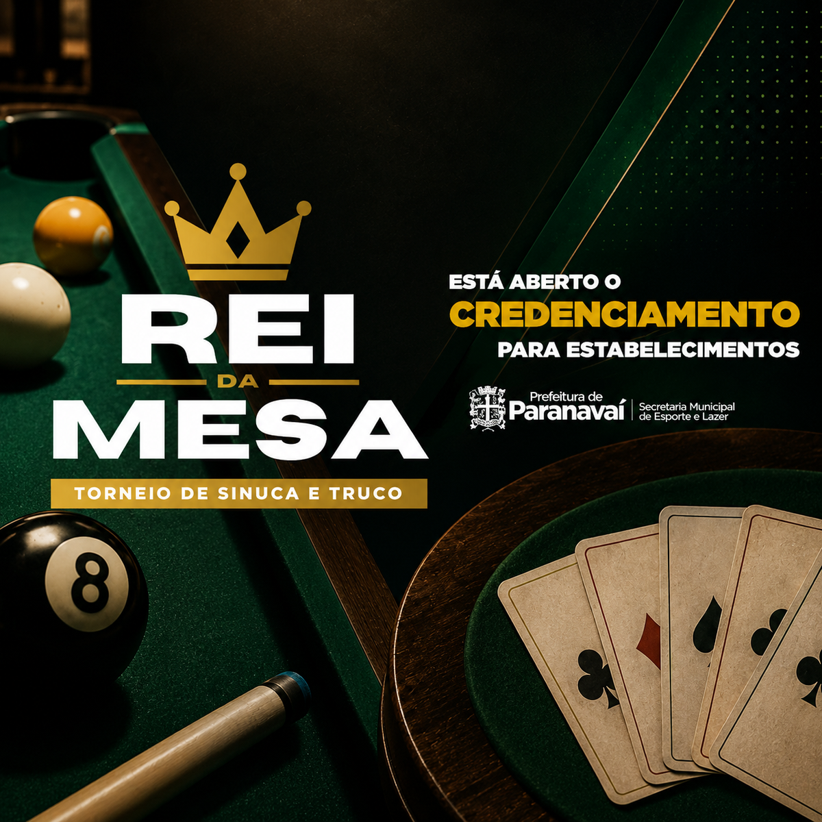 Prefeitura abre credenciamento para estabelecimentos receberem etapas do Rei da Mesa 2026
