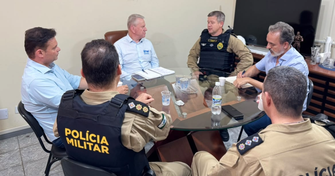 Paranavaí recebe novo comandante do 8º BPM em reunião com administração municipal